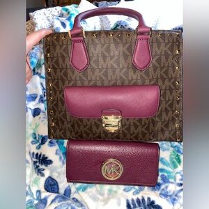 Michael Kors purse and wallet